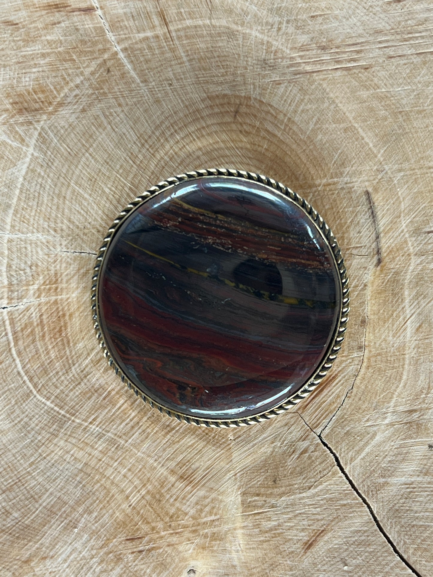 Oeil de Fer sertie doré n°D1 (3,5cm de diametre)