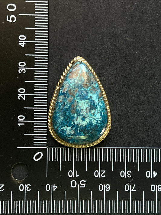 Azurite sertie n°3 (3,6cm x 2,5cm)