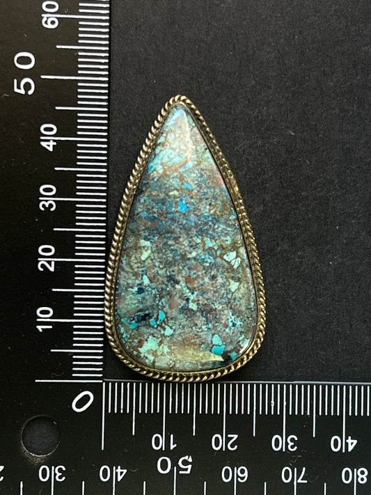 Azurite sertie n°4 (4,8cm x 2,8cm)