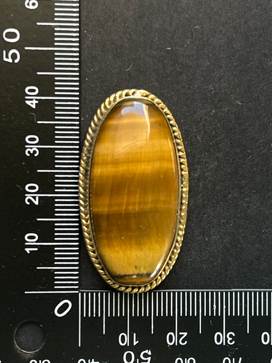 Oeil de Tigre sertie n°1 (4,2cm x 2,3cm)