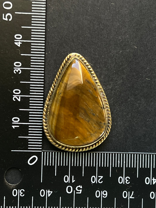 Oeil de Tigre sertie n°3 (3,6cm x 2,5cm)