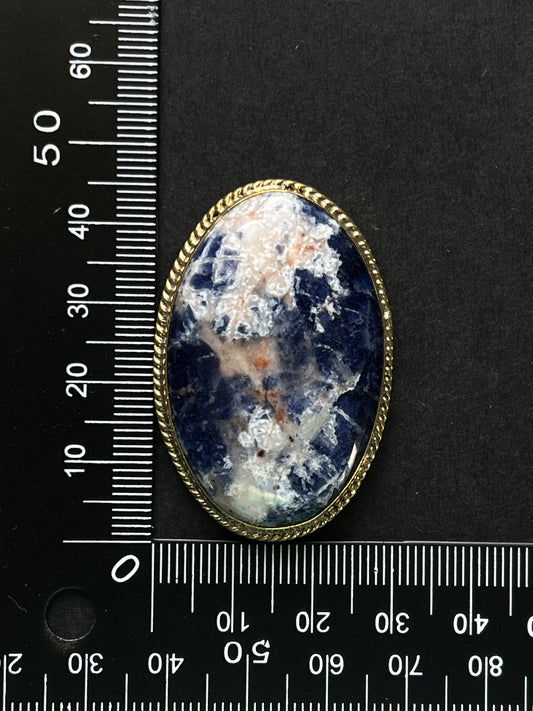 Sodalite sertie n°3 (4,6cm x 3cm)