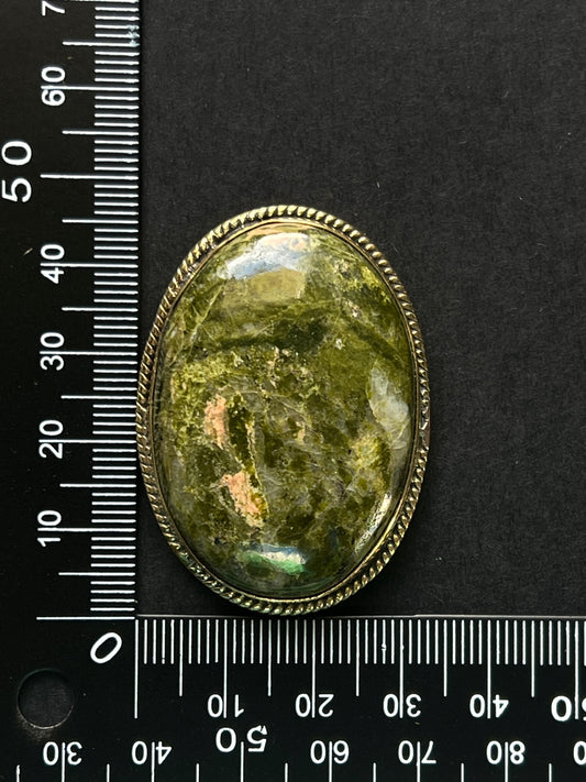 Unakite sertie n°3 (4,7cm x 3,5cm)