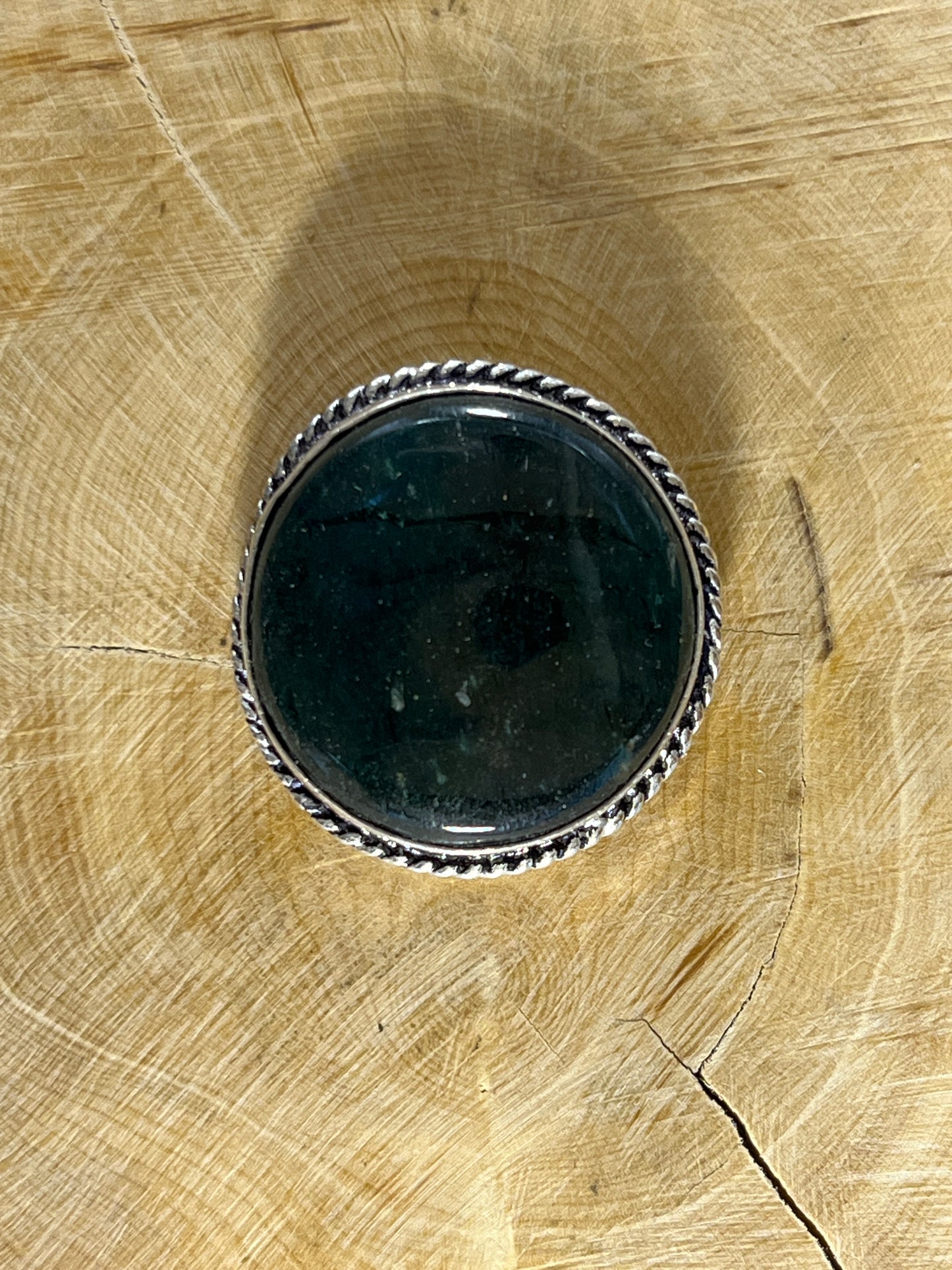 Aventurine sertie argenté n°A5 (2,8cm x 2,7cm)
