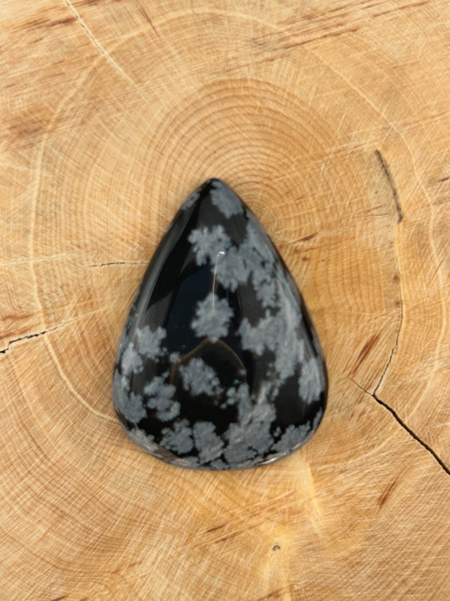 Obsidienne Flocon de Neige n°4 (4cm x 2,9cm)