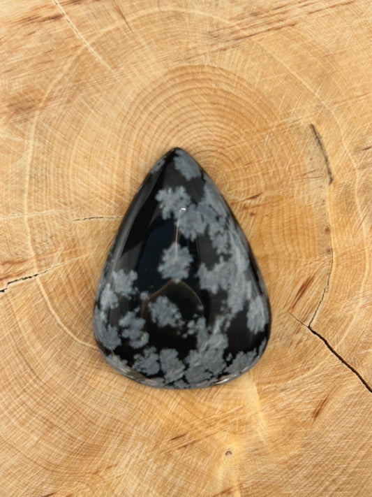 Obsidienne Flocon de Neige n°4 (4cm x 2,9cm)