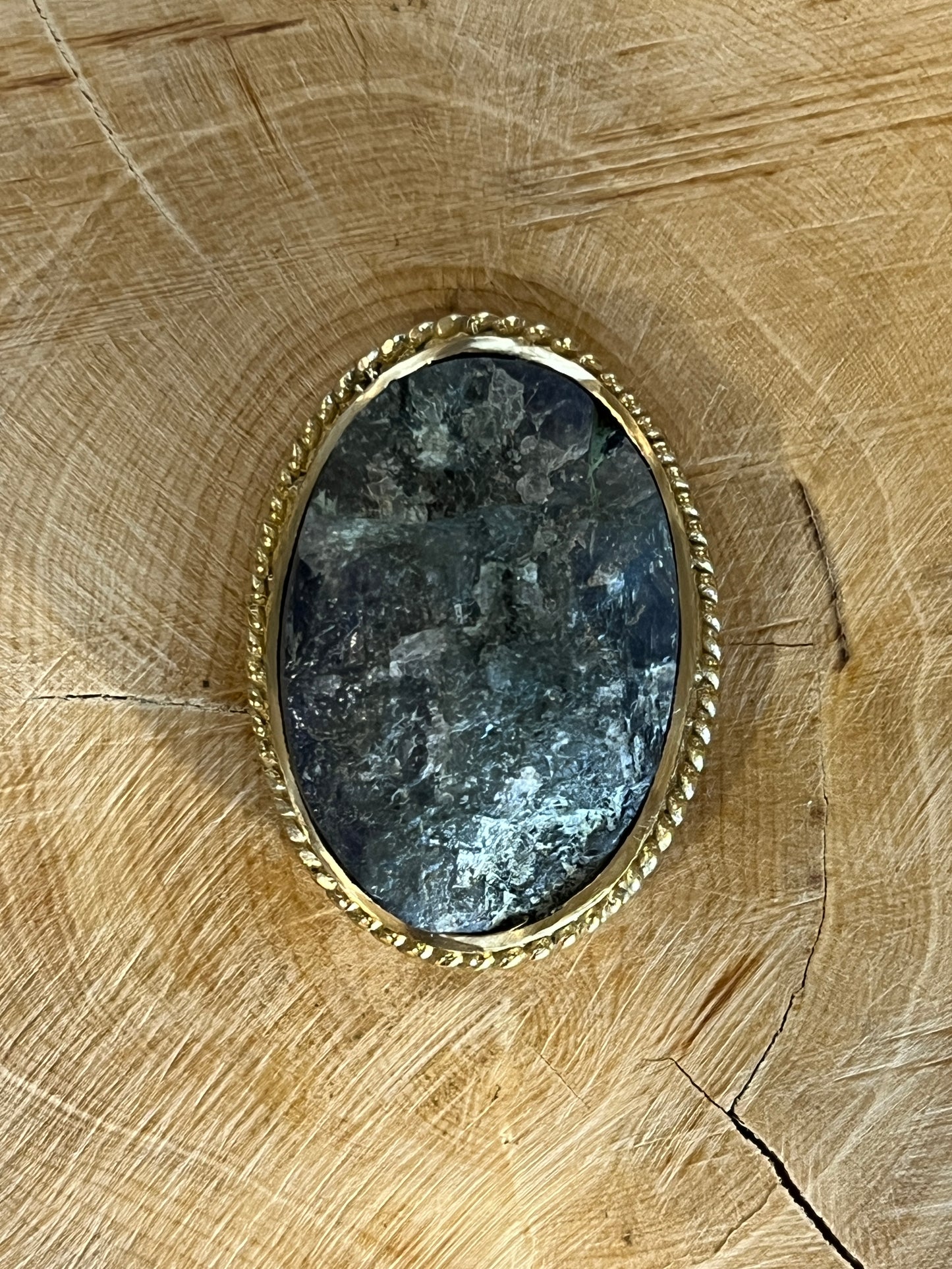 Labradorite sertie doré n°D2 (3,4cm x 2,4cm)