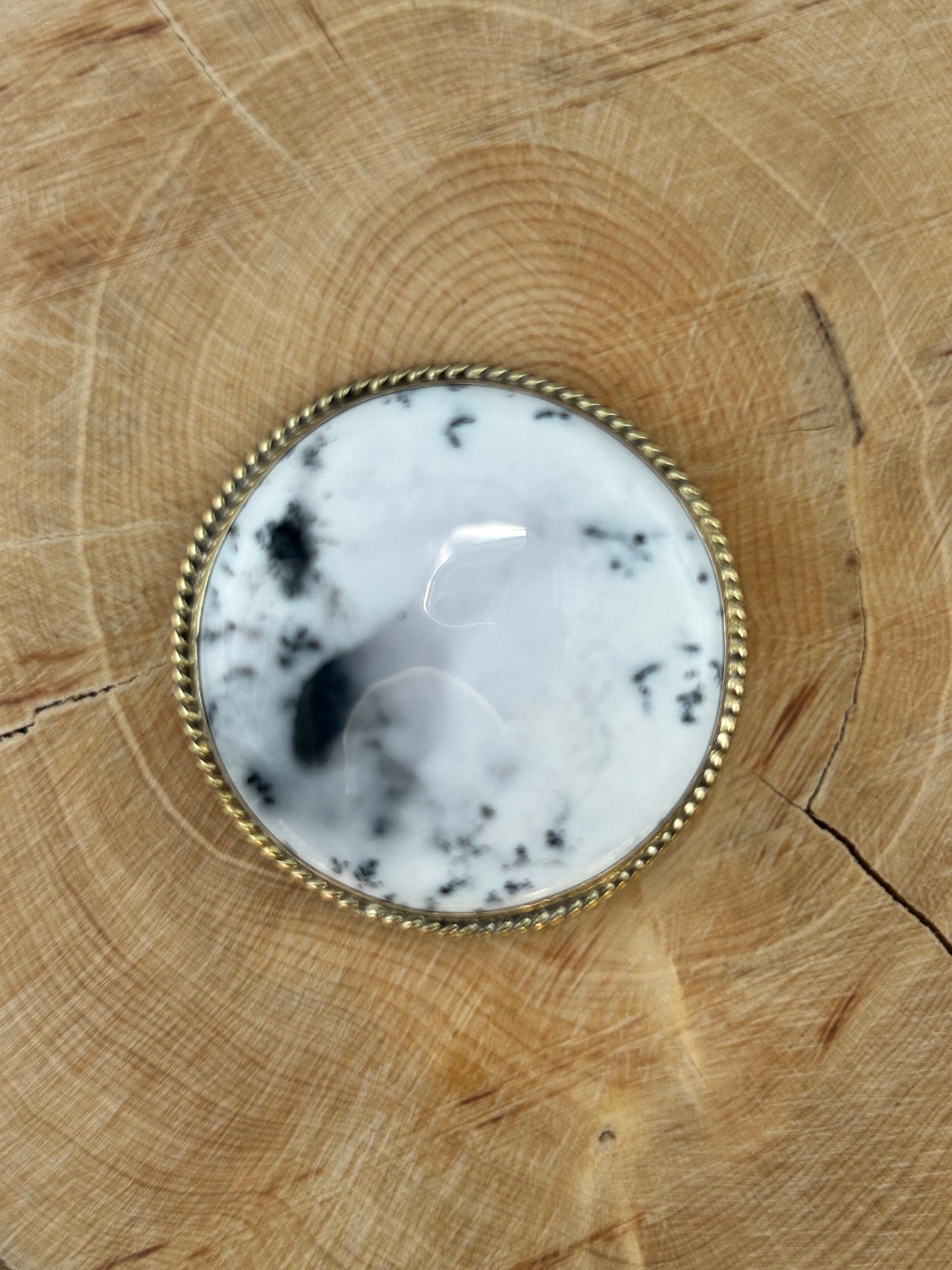 Dendrite sertie doré n°D3 (3,6cm de diamètre)