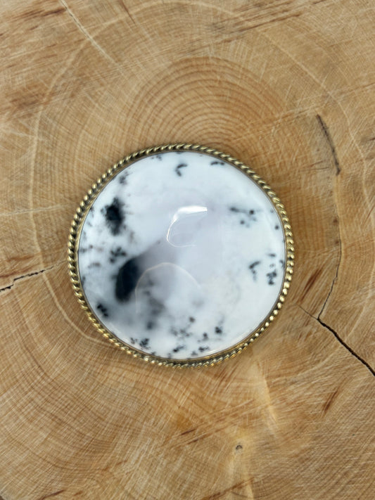 Dendrite sertie doré n°D3 (3,6cm de diamètre)