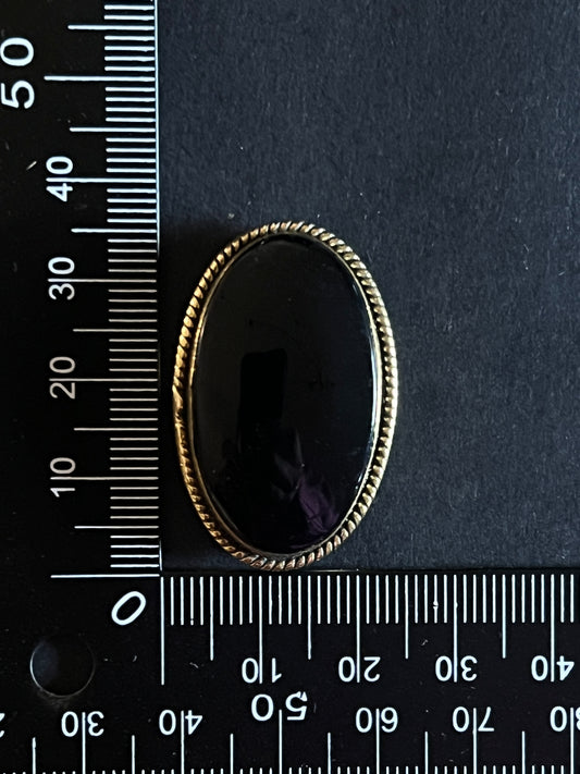 Onyx Noire n°5 (3,6cm x 2,5cm)