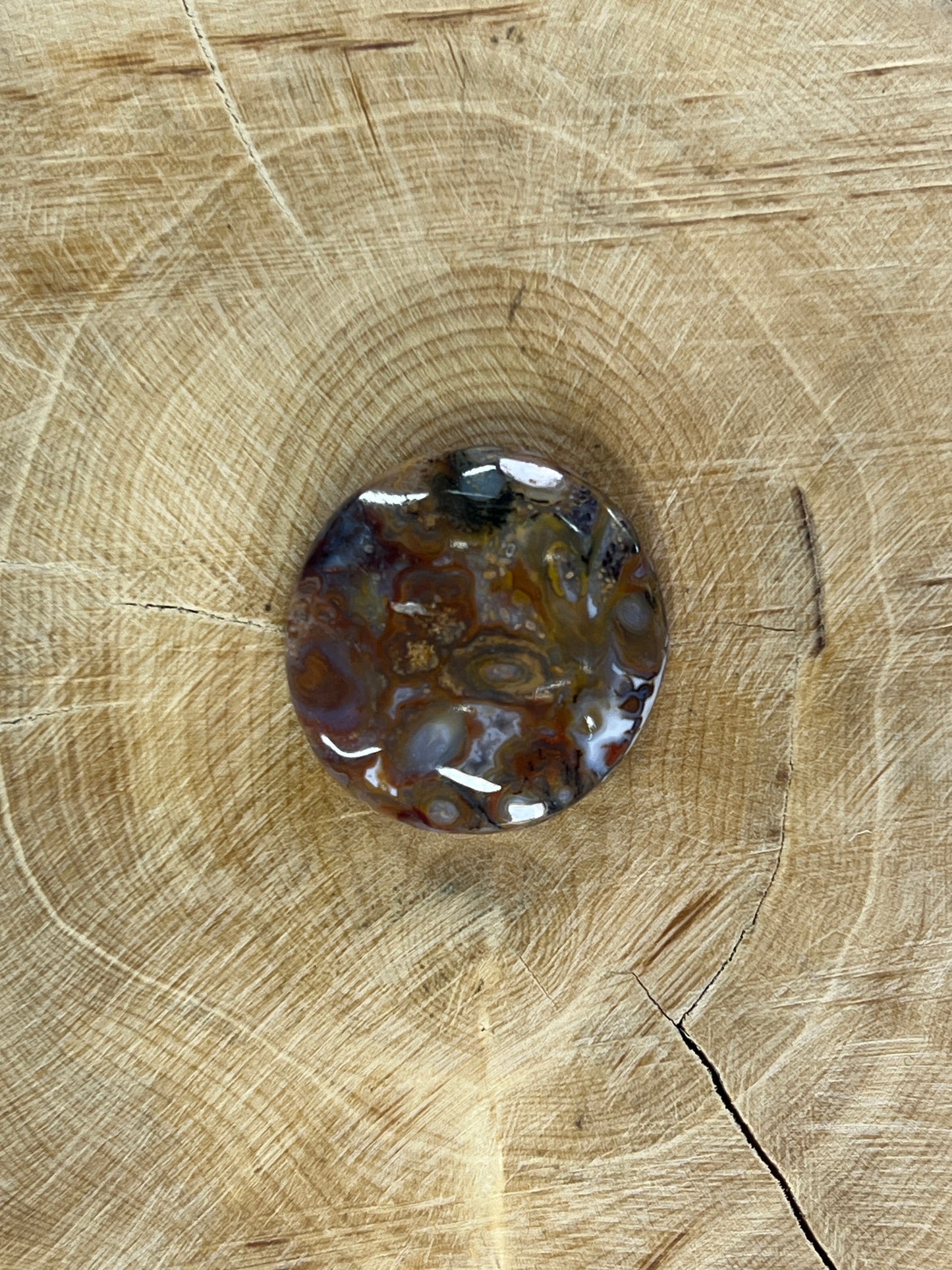 Agate Plume n°1 (2,3cm de diamètre)