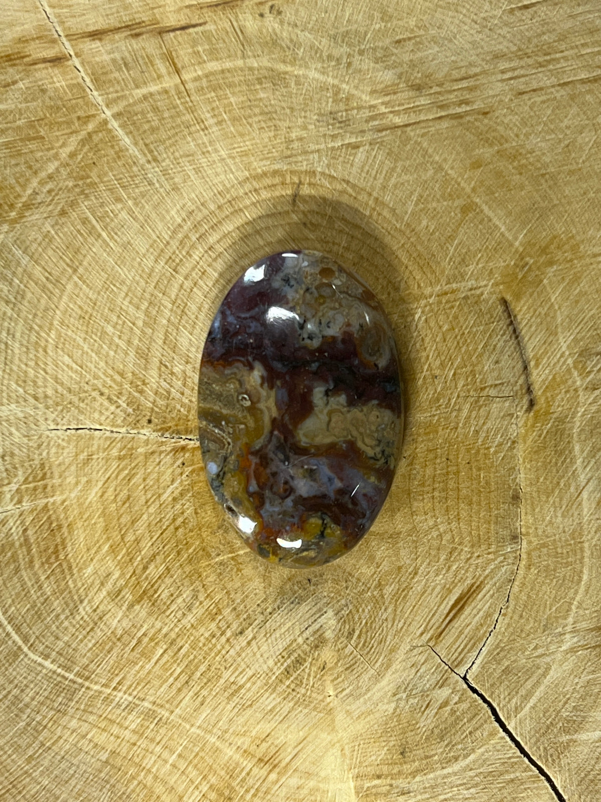 Agate Plume n°5 (2,9cm x 1,9cm)
