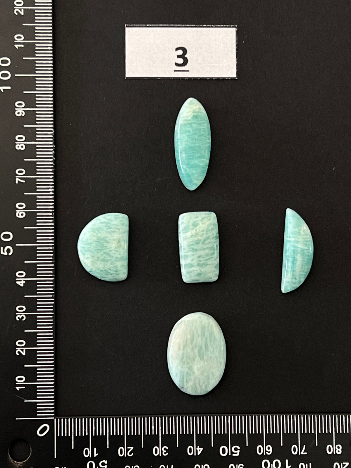 Lot de 5 Mini Amazonite : n°3