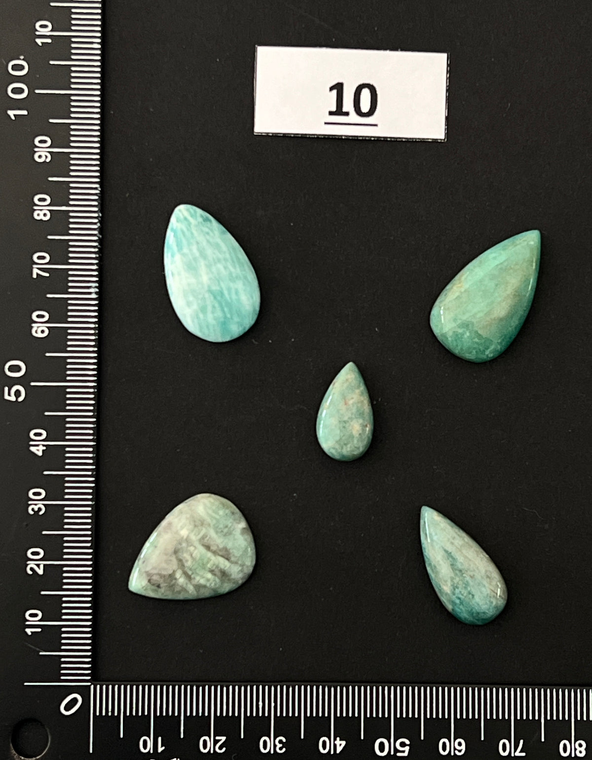 Lot de 5 Mini Amazonite : n°10