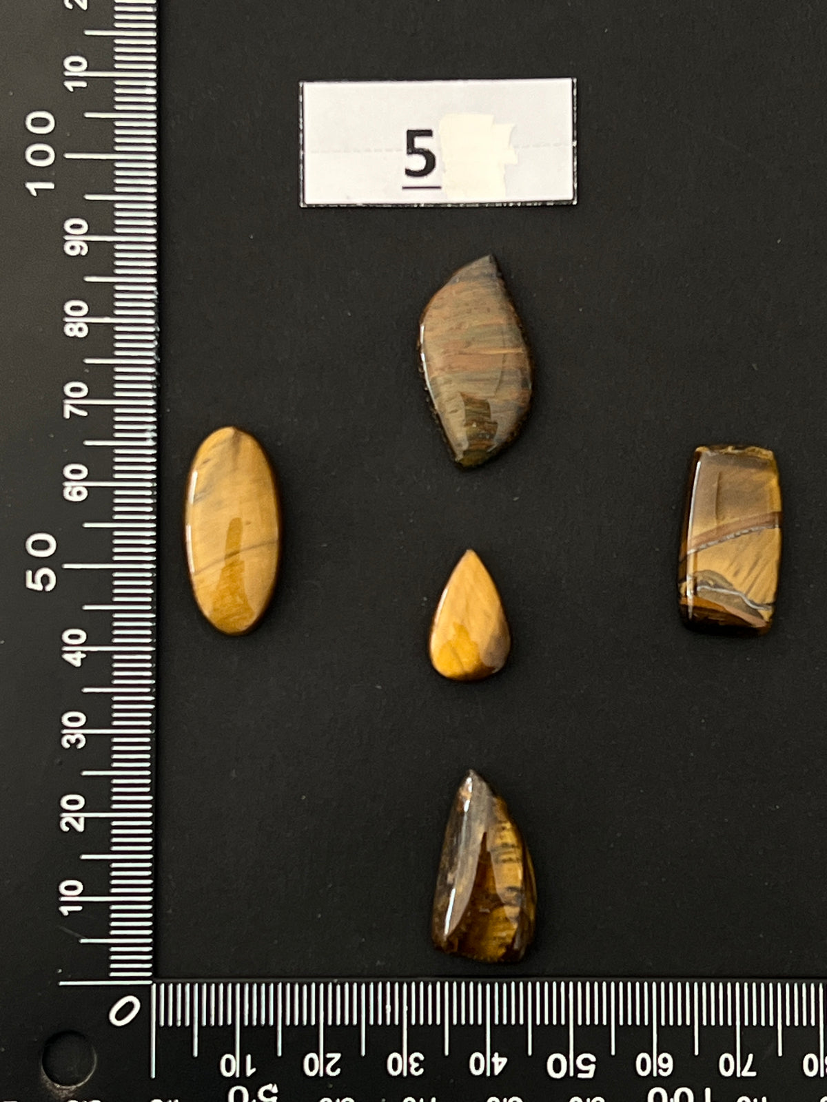 Lot de 5 Mini Oeil De Tigre : n°5