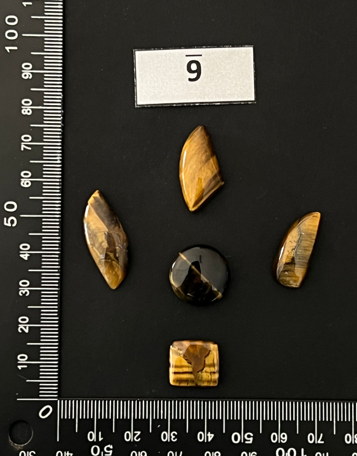 Lot de 5 Mini Oeil De Tigre : n°9