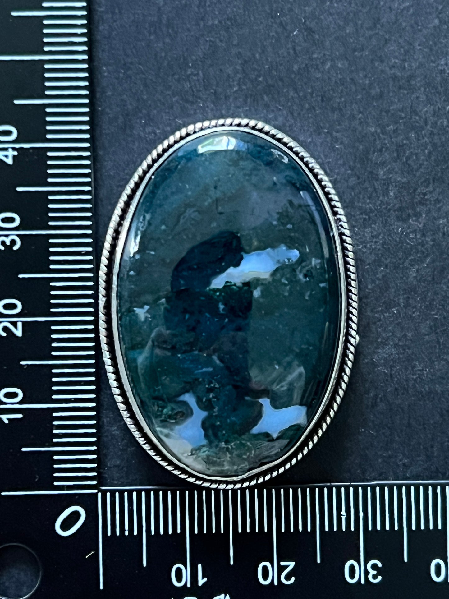 Agate sertie n°A5 (4,4cm x 3,2cm)