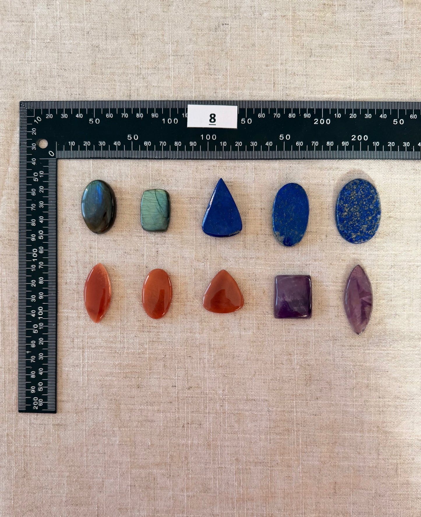 Lot de 10 pierres - N°8