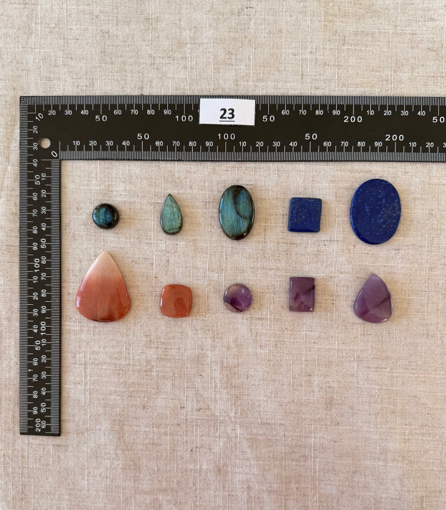 Lot de 10 pierres - N°23