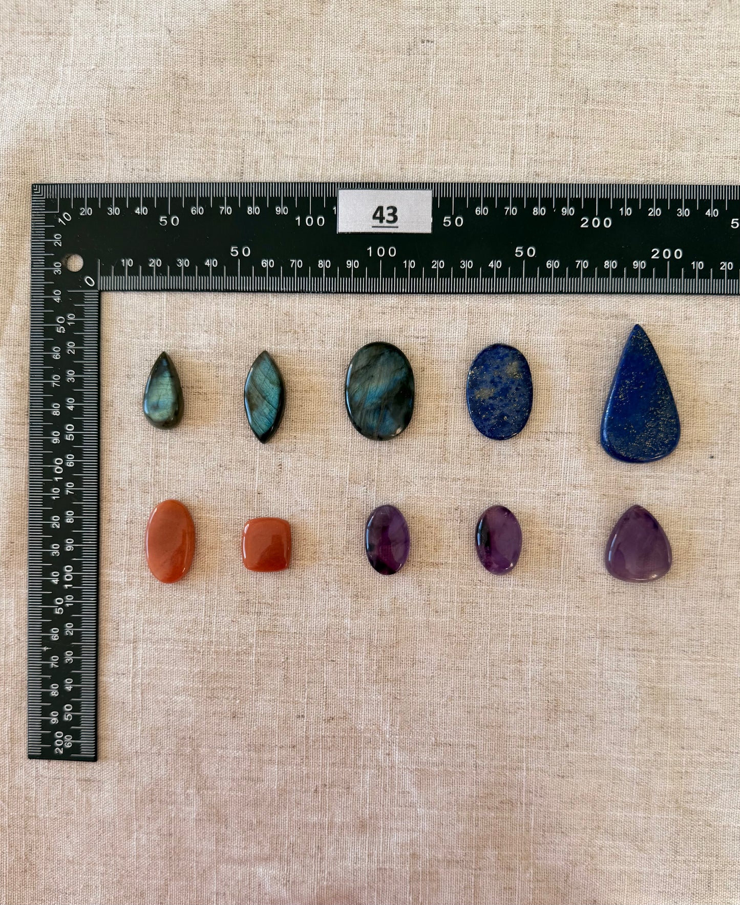 Lot de 10 pierres - N°43