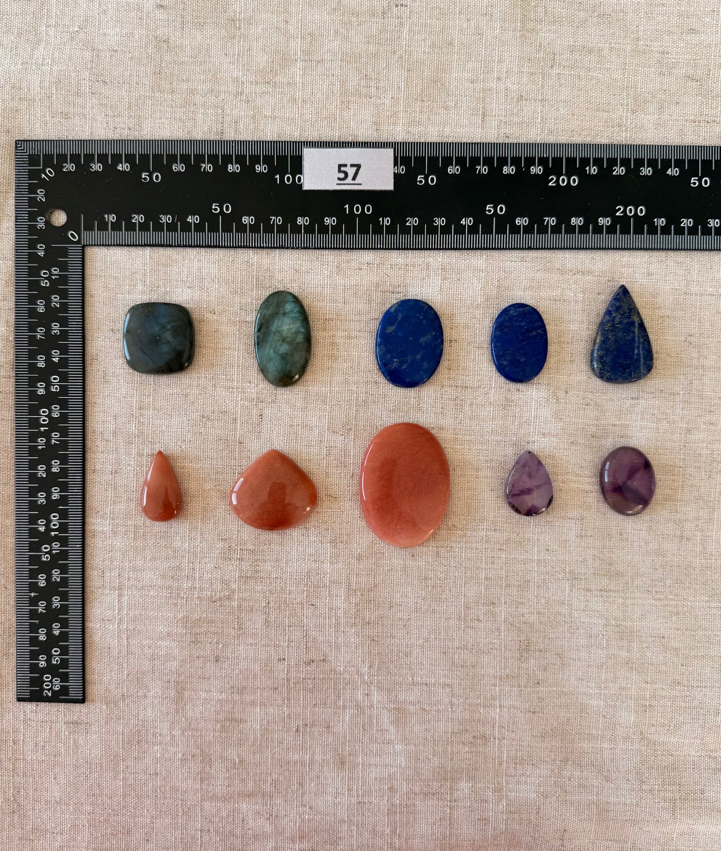 Lot de 10 pierres - N°57
