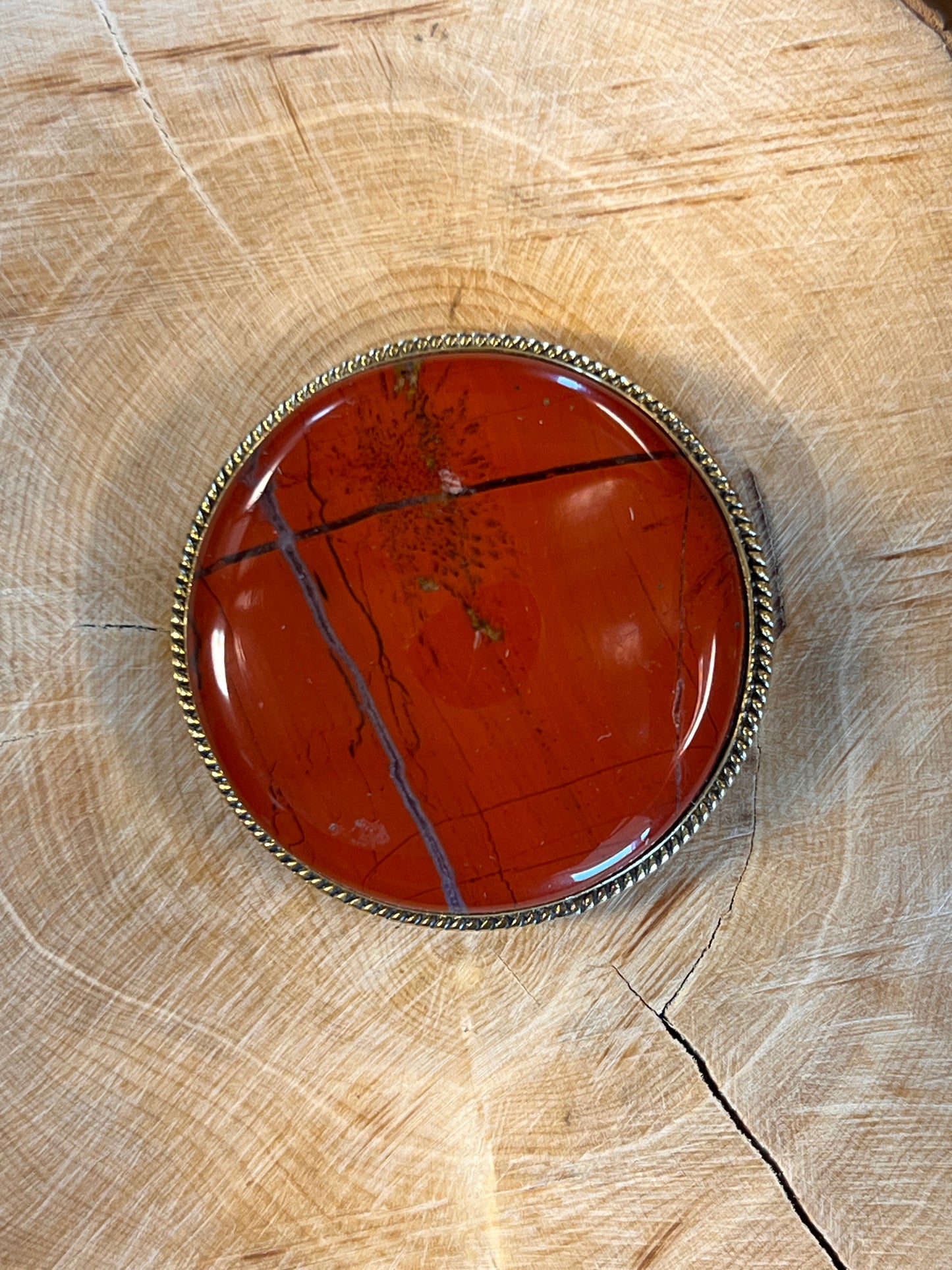 Jaspe sertie doré n°D3 (3,6cm de diamètre)