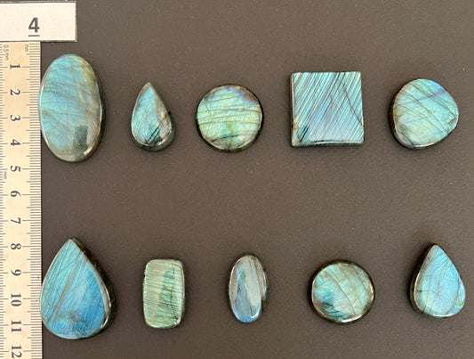 Lot n°4 - 10 Labradorites | Formes et tailles variées