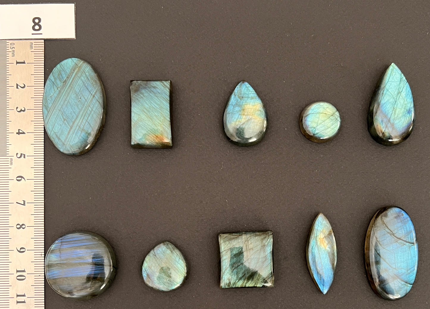 Lot n°8 - 10 Labradorites | Formes et tailles variées