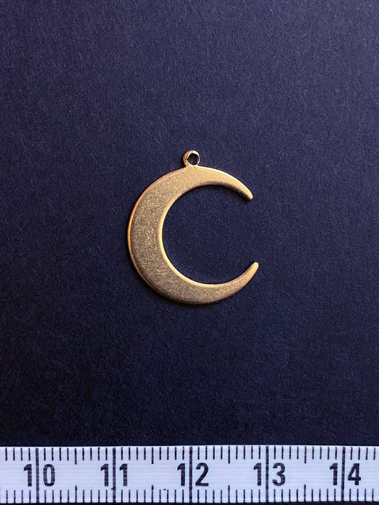 Pendentif Petite lune en laiton