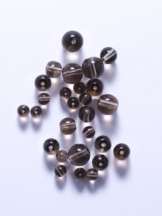 Perles de Quartz fumé