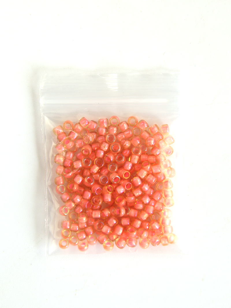 Perles de rocaille - corail sachet