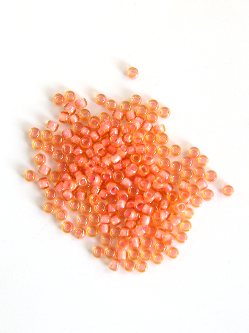 Perles de rocaille - corail