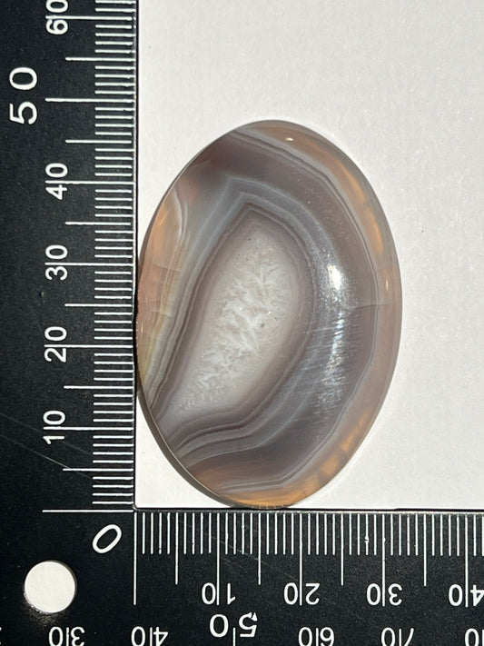 Agate Botswana n°4 (4,7cm x 3,2cm) - Solyluna Macramé