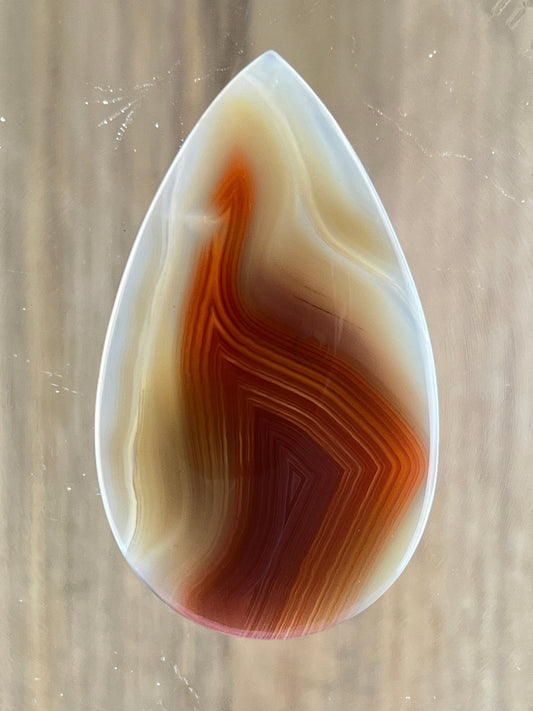 Agate Botswana n°5 (5,6cm x 3,2cm) - Solyluna Macramé