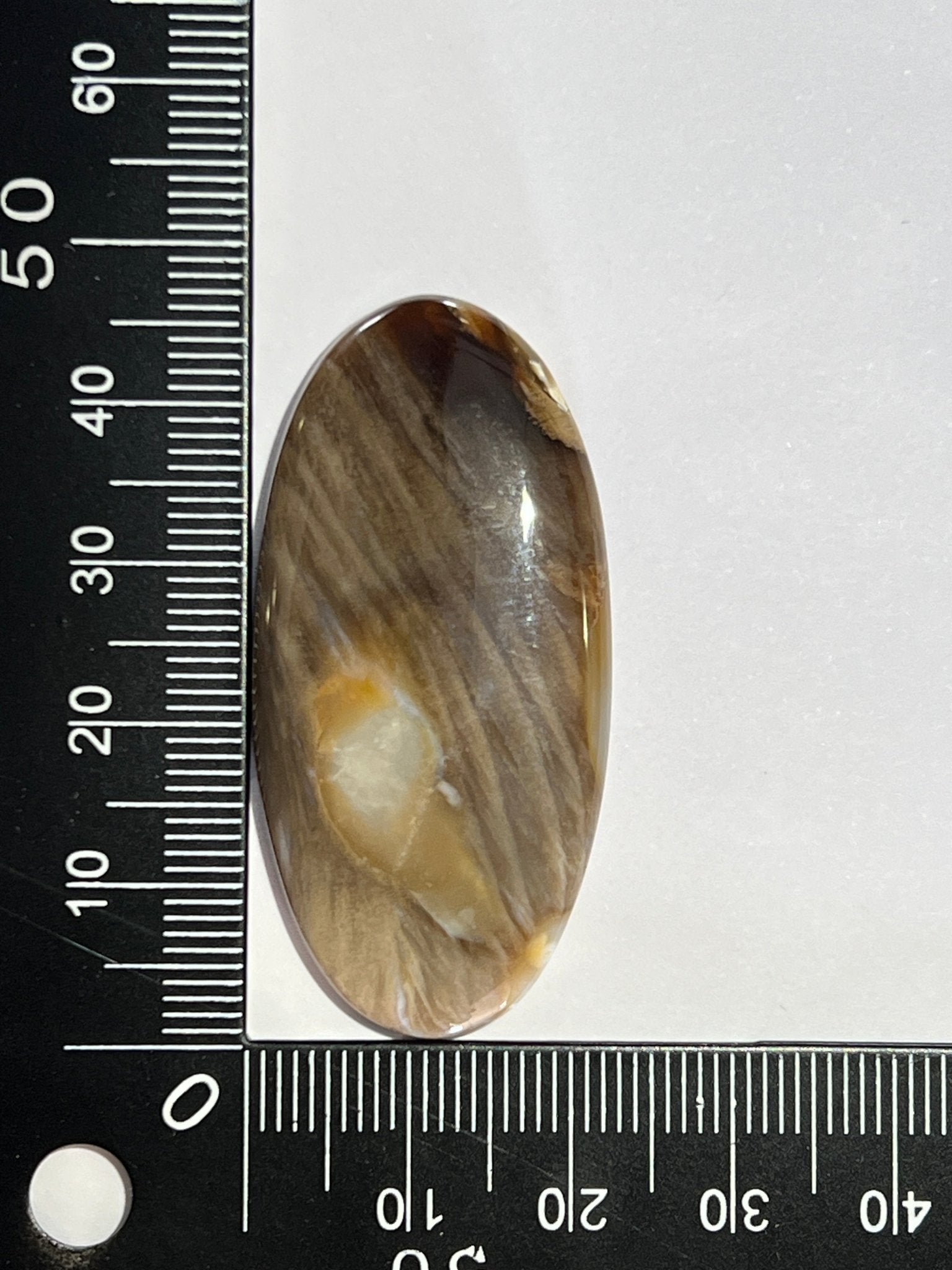 Agate Cacahuète n°3 (4,5cm x 2,3cm) - Solyluna Macramé