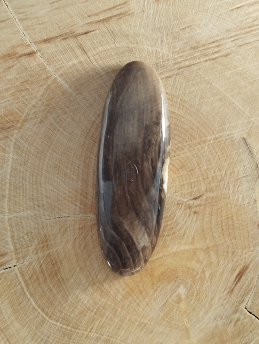 Agate Cacahuète n°4 (4,1cm x 1,5cm) - Solyluna Macramé