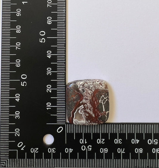 Agate Crazy Lace n°1 (2,6cm x 2,5cm) - Solyluna Macramé