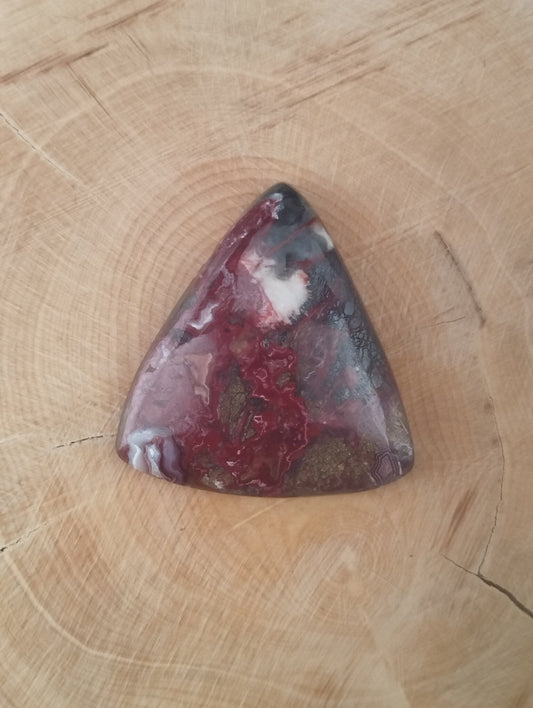 Agate Crazy Lace n°1 (3cm x 2,7cm) - Solyluna Macramé