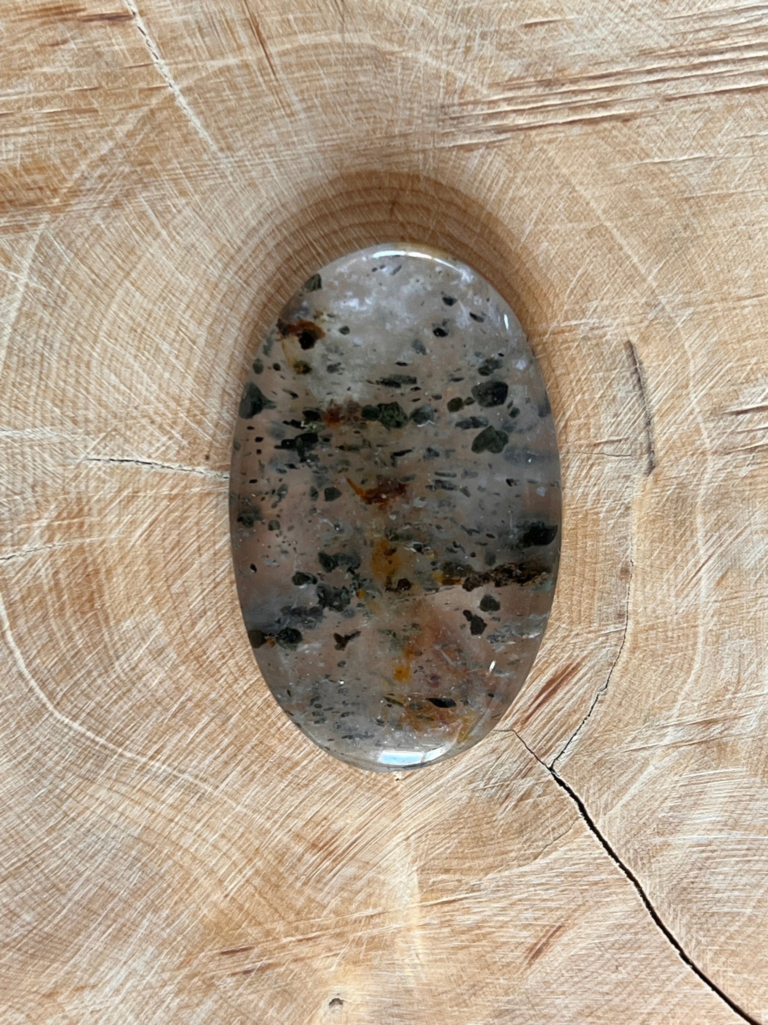 Agate Dendritique n°1 (4cm x 2,5cm) - Solyluna Macramé