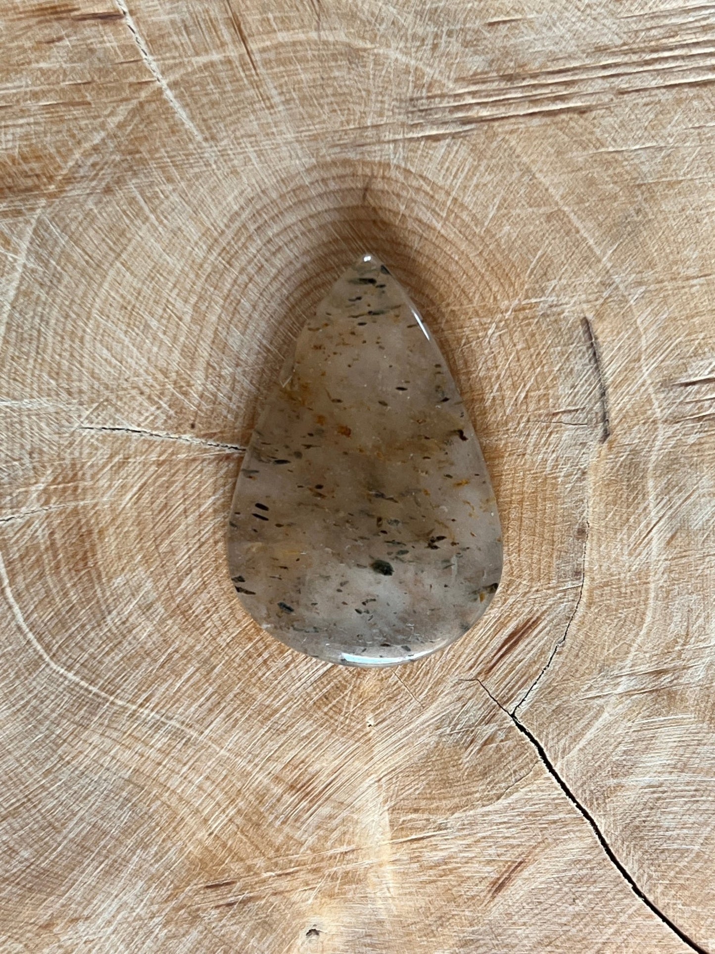 Agate Dendritique n°2 (3,7cm x 2,2cm) - Solyluna Macramé