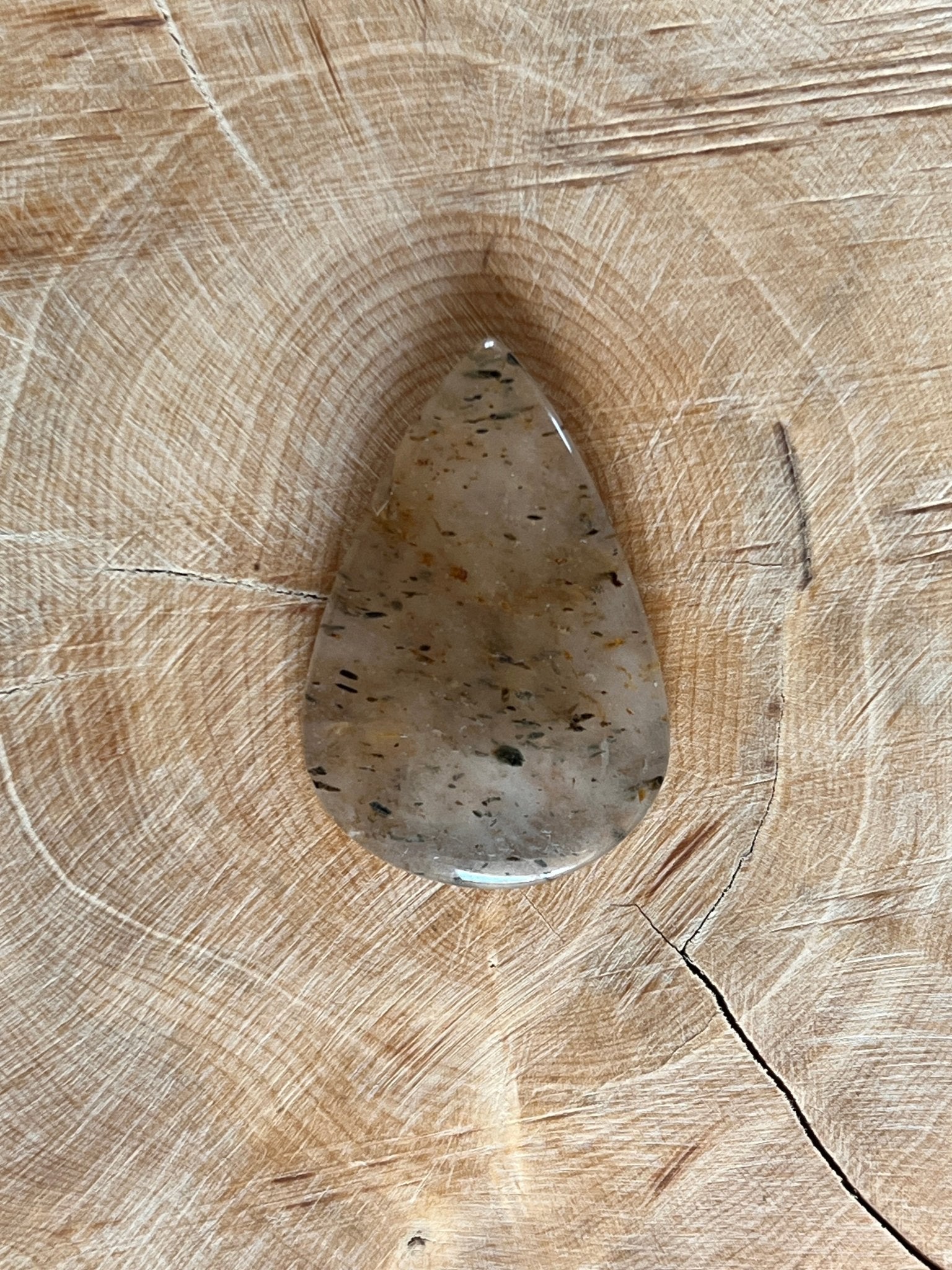 Agate Dendritique n°2 (3,7cm x 2,2cm) - Solyluna Macramé