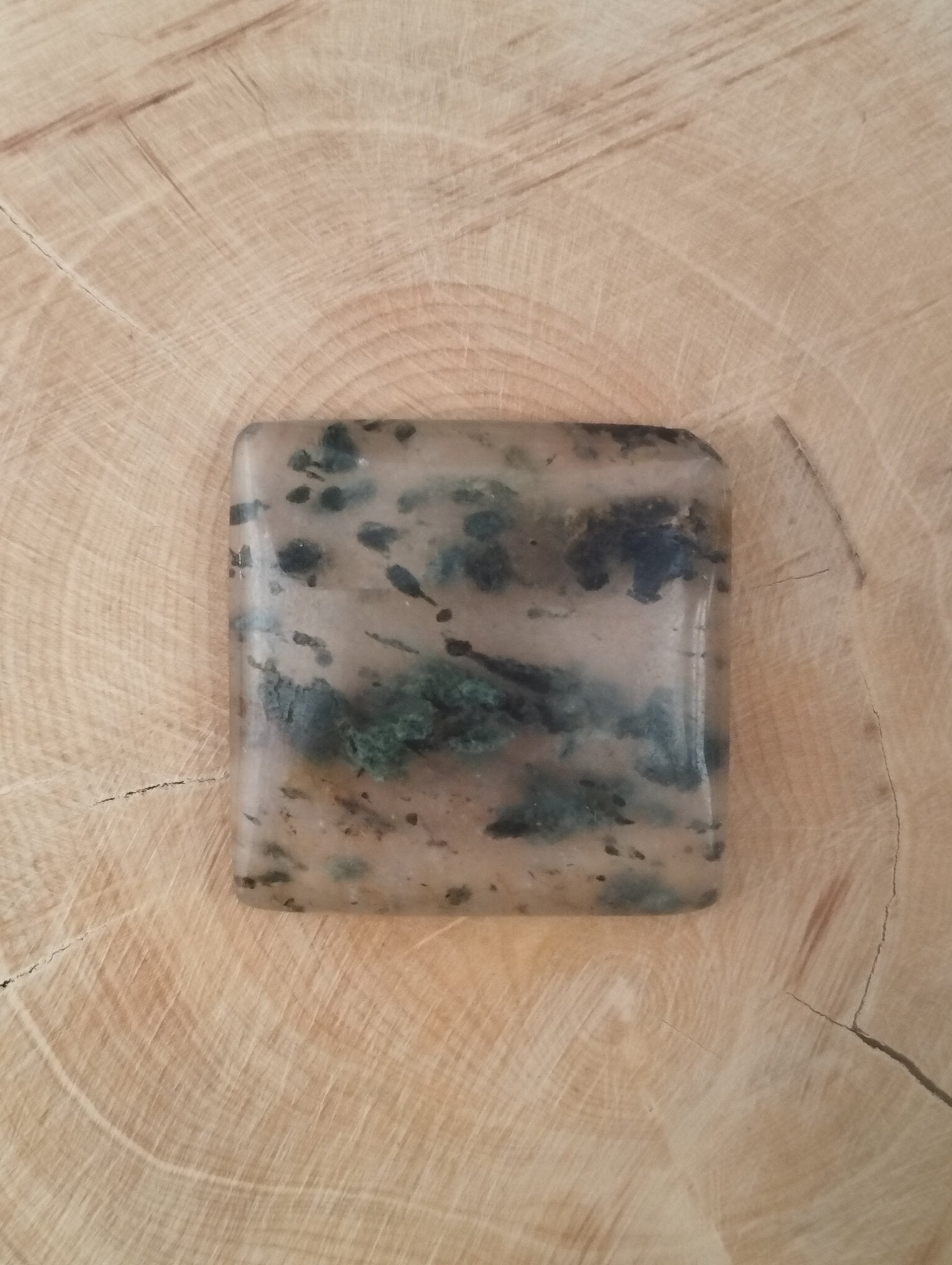 Agate Dendritique n°4 (2,6 cm x 2,6cm) - Solyluna Macramé
