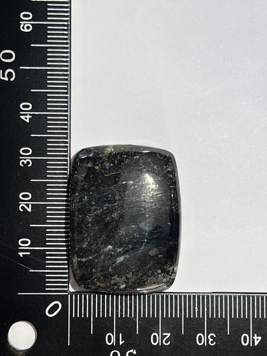 Agate Fossile Turitelle n°1 (3,2cm x 2,5cm) - Solyluna Macramé