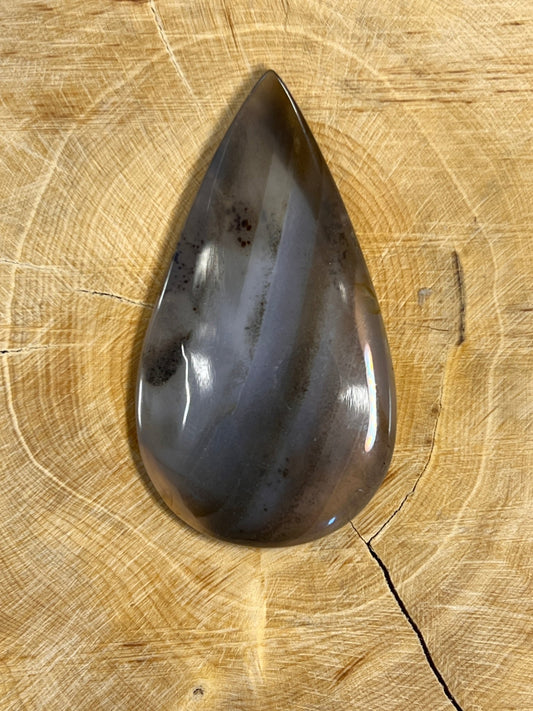 Agate Montana n°2 (5,1cm x 2,8cm) - Solyluna Macramé