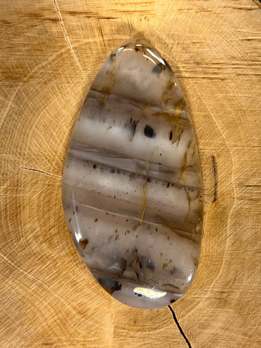 Agate Montana n°3 (6cm x 3,2cm) - Solyluna Macramé
