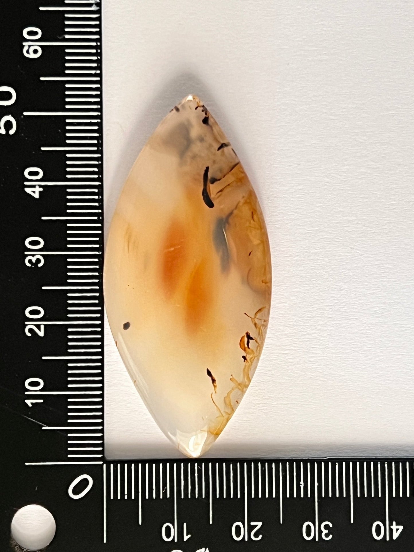 Agate Montana n°5 (5,2 cm x 2,4 cm) - Solyluna Macramé