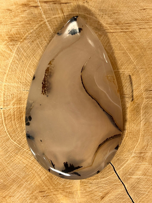 Agate Montana n°5 (6,2cm x 3,6cm) - Solyluna Macramé