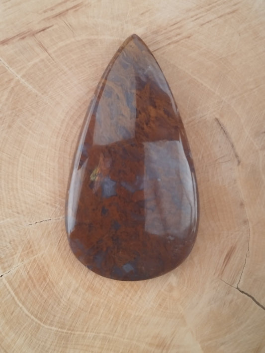 Agate Plume n°3 (4,6cm x 2,6cm) - Solyluna Macramé