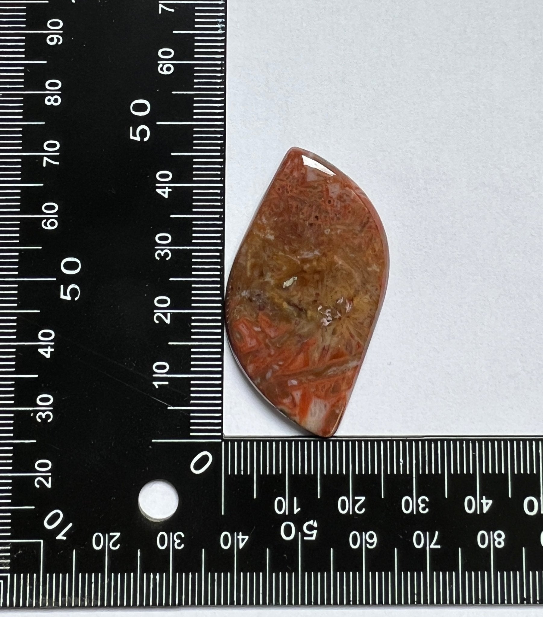 Agate Turkey n°1 (4,2cm x 2,4cm) - Solyluna Macramé