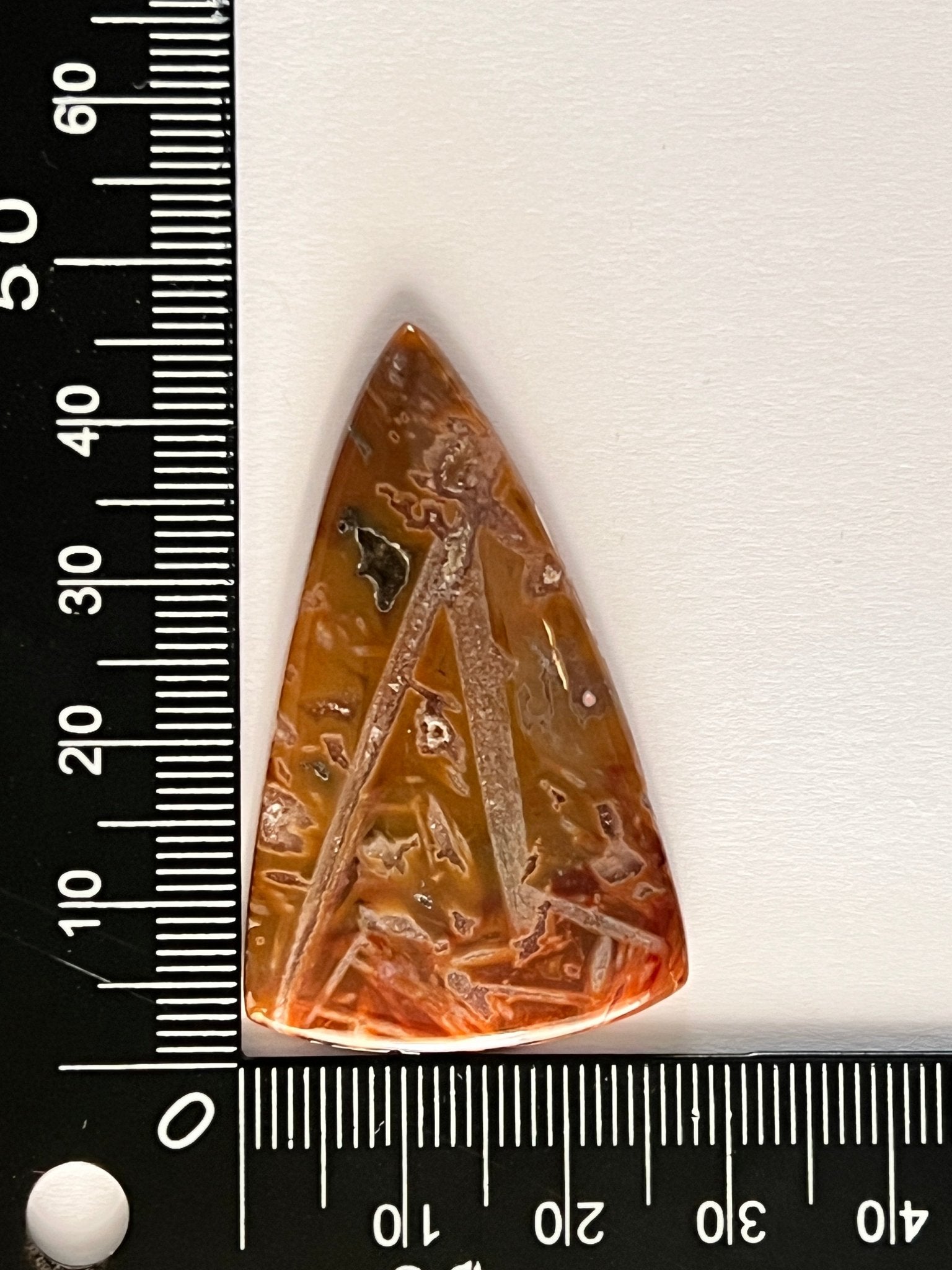 Agate Turkey n°3 (4,57 cm x 2,78 cm) - Solyluna Macramé